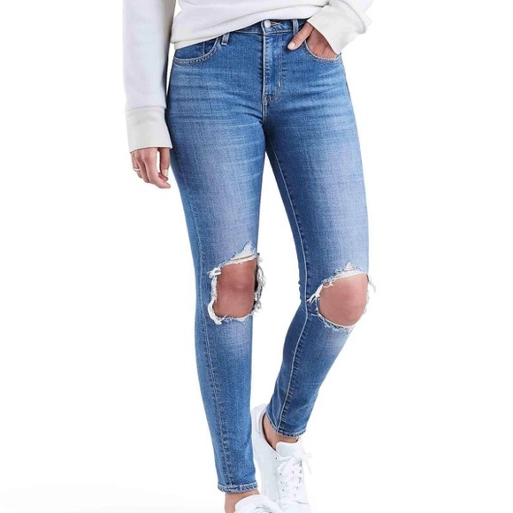 Levi’s 721 High Rise Ripped Skinny 27 - Picture 8 of 8